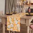 thumbnail image 2 of Table Runners 108 Inches Long Dress Scarves, Spring Botanical Farmhouse Coffee/Dining/Kitchen Table Runner for Living Room, Watercolor Floral Flowers Botanical Yellow 13x108 Inch, 2 of 9