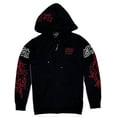 thumbnail image 2 of Ed Hardy by Christian Audigier Tiger Wool Blend Full Zip Hoodie Sweater (Large, Black), 2 of 2