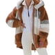 thumbnail image 3 of Akivide Chaquetas de forro polar para mujer, sudadera con capucha de gran tamaño, abrigos con cremallera para otoño e invierno, prendas de vestir cálidas para mujer, 3 of 5