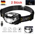 thumbnail image 1 of 2x LED Headlamp 60000LM Super Bright Rechargeable Motion Sensor Head Lamp, 1 of 5
