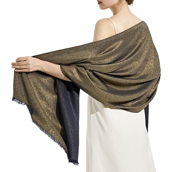 Sparkly Metallic Shawls and Wraps Pashmina for Women Evening Dresses Formal Party Women Dressy