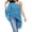 *Sky Blue, variant on VBVC Women's One Shoulder Chiffon Split Sleeve Blouse , Ladies' Irregular Hem Flowy Party Top , Elegant Loose Casual Shirts For Women,White,S-2XL