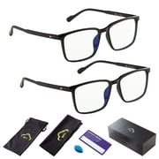 Blue Light Blocking Glasses Computer TV Game Gaming Reading Phone UV400, Blk/Blk