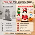 thumbnail image 3 of Interchangeable Seasonal Animal Wooden Decor Set with Magnetic Hats, Magnetic Desk Accessories, Cute Cat Wooden Sign Desk Decor, 3 of 7