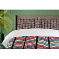 thumbnail image 4 of Ambesonne Abstract Duvet Cover Sets, Colorful Rainbow Leaf, 2-King, Multicolor, 4 of 7