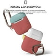 thumbnail image 6 of AirPods Case - elago Silicone Case with Keychain for AirPods Case 1&2 [Coral Blue, Creamy Yellow + Italian Rose], 6 of 7