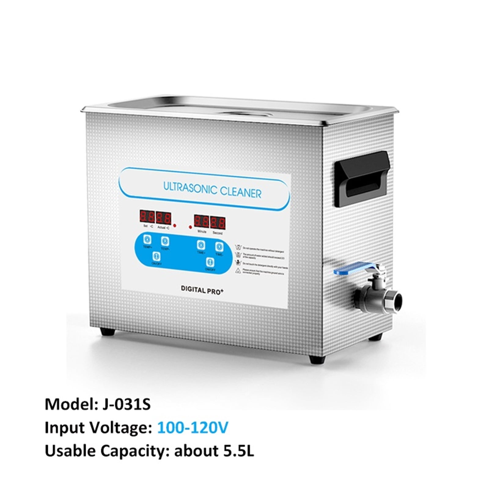 6.5L Ultrasonic Cleaner 40kH Ultrasonic Cleaning Machine Heated Ultra Cleaner Machine for Carburetor Engine Parts
