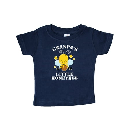 

Inktastic Cute Bee Granpa s Little Honeybee with Stars Gift Baby Boy or Baby Girl T-Shirt