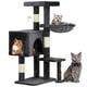 thumbnail image 1 of Árbol para Gatos BestPet de 94 cm con Poste Rascador y Hamaca, Gris Claro, 1 of 7