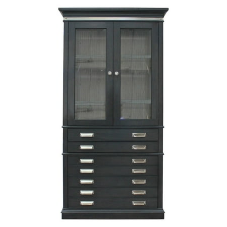 Parker House Lincoln Park 40 In Glass Door Bookcase Walmart Com