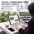 thumbnail image 5 of Transparent 360° Swivel Keyboard Case for iPad Air 11", iPad Air 5/4, iPad Pro 11" 2018-2022, Multi-Touch Trackpad, 7 Color Backlit,White, 5 of 9