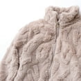 thumbnail image 6 of Abomasnow Toddle Girls Sherpa Fleece Fluffy Jacket Zip Up Fuzzy Fleece Jacket Warm Teddy Coat Outerwear 1-5 Years, 6 of 9