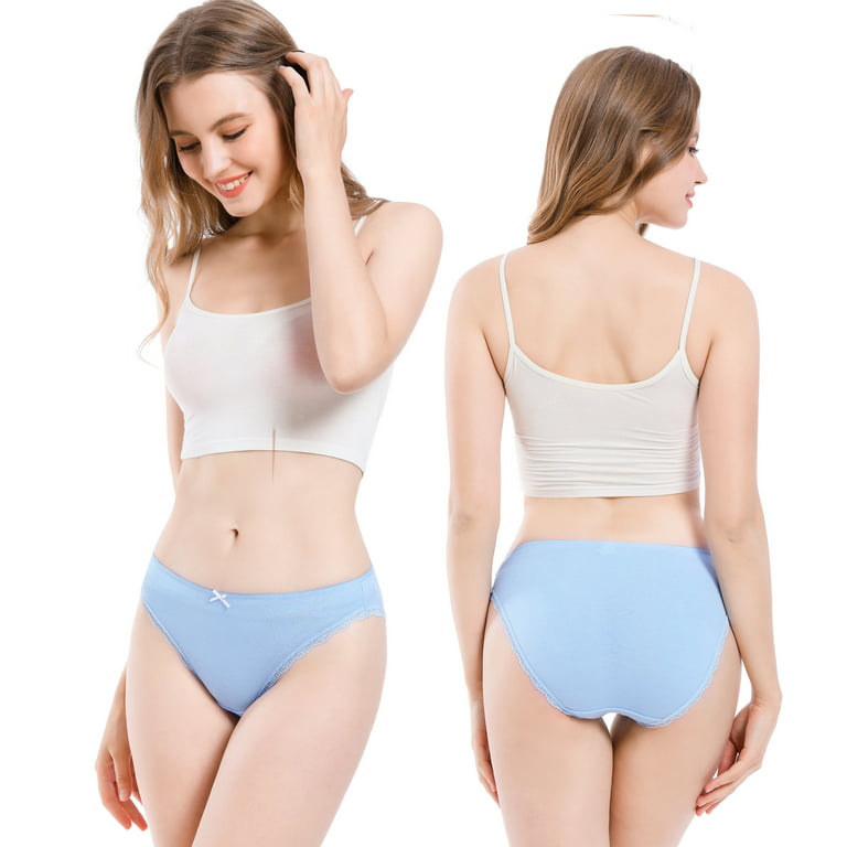 Sexy Basics Women's 12 Pack Cotton Brief Soft Underwear
