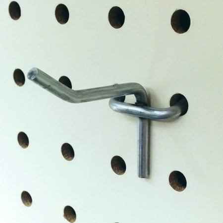 

1 Peg Hooks Pegboard Display Panel Hangers 100 Pack