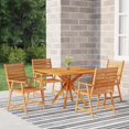 thumbnail image 2 of Juego de Comedor para Patio Casafoyer de Madera Maciza de Acacia 5 Piezas, 2 of 5