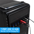 thumbnail image 3 of 2X 7 Port USB 3.0 Hub 5Gbs 5.25inch CD-ROM Drive Bay CD ROM Front Panel for Computer Case, 3 of 7