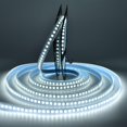 thumbnail image 1 of czcpp-LED Light Strip, 16.4ft 600 Units SMD 5054 LEDs(5050 Upgraded), 16000LM Flexible 12V DC Light Strips, LED Ribbon, DIY Christmas Home Kitchen Indoor Party Decoration (Tube Waterproof IP67, Cold, 1 of 4