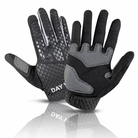 Sun Will Adult Workout Gloves,Anti-Slip Breathable Gym Fitness Gloves for Cycling Black S-2XL