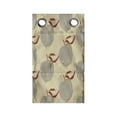 thumbnail image 1 of Fruit Hanging Pocket Organizer, Repeating Apple Earthy Tones Marker Brush Look Hand Drawn Illustration, Printed Polyester Storage Bag with Pockets, 9" x 27", Dusk Cinnamon and Beige, 1 of 2