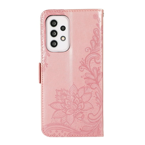 TECH CIRCLE Compatible Samsung A13 Wallet Case,PU Leather Card Slots Shockproof Flip Magnetic Cover for Samsung A13,Rosegold