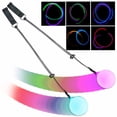 thumbnail image 1 of Noctilucent Poi Led Multicolored Light Poi With Firetoys Bag 2 Pcs, 1 of 6