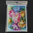 thumbnail image 3 of Peonies in Watercolor Greeting Cards and Envelopes Pack of 8 7 in x 5 in, 3 of 3