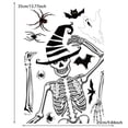 thumbnail image 4 of Pegatina De Pared De Pvc De Dibujos Animados De Halloween, Calcomanías De Ventana De Hueso De Cabeza De Calabaza, Pegatinas De Pared De Habitación Para Niños, Decoración Del Hogar De Festival 4 Uds. Methold HA039986-04, 4 of 5
