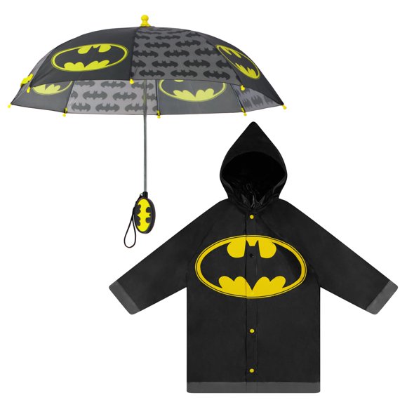 Set Infantil de Paraguas y Poncho Impermeable de Batman de DC Comics