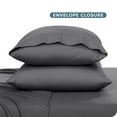 thumbnail image 6 of Bare Home Pillowcase Set - Premium 1800 Collection - Double Brushed - Ultra Soft - Toddler Size, Gray, 2 Count, 6 of 7
