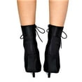 thumbnail image 5 of Women's Pointed Toe Ankle Booties Lycra Lace Up Side Zipper Pencil Stiletto Heel Boots, 5 of 5