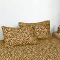 thumbnail image 6 of Sleepdown 100% Cotton King Size Bed Sheets Set with Deep Pockets, Cozy Percale sheets with Elastic Fitted Sheet Set Ultra Soft Cooling Sheets - 4 Piece Bedding and Pillowcase set, Leopard Brown, 6 of 8