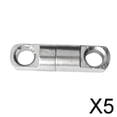 thumbnail image 1 of DYNWAVECA 5-6pack Acier Inoxydable Bidirectionnel Robuste Vent Pivotant sur Pivot Pivotant de Pêche 5 Pcs, 1 of 7