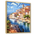 thumbnail image 2 of Designart "Scenic Views Of Italy III" Italy Floater Framed Wall Art Prints, 2 of 5