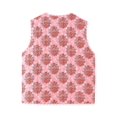 thumbnail image 4 of HH TRAF Mujeres Nueva Moda Vintage Estampado Sin Mangas Pajarita De Algodón Chaleco Femenino Chic Elegante Otoño E Invierno High Street Tops, 4 of 5