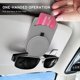 thumbnail image 2 of Otra pieza de repuesto para coche Paquete de 2 soportes universales para gafas de coche, soporte para gafas de sol para coche, clip de soporte para gafas de sol de metal y cuero para visera de co, 2 of 5