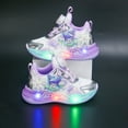 thumbnail image 3 of Kids LED Light Up Sneakers Girls Running Shoes Lightweight Sport Outdoor Walking Shoes for Girls Christmas Birthday Children Show Gift (Toddler/Little Kid/Big Kid) ﻿, 3 of 20