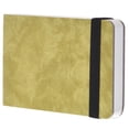 thumbnail image 1 of Uxcell Watercolor Journal, 24 Sheets 5.5x3.5" Handbook Sketchbooks Fine Lines Yellow, 1 of 6