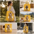 thumbnail image 5 of Paw Peek Bag Pet Carrier Tote Cat Dog Cartoon Canvas Shoulder Bag Colorful Animal Shapes Carrying Bag with Head-Out Design Adjustable Neck Small Dog Cat Carrier for Outdoor Use, C, 5 of 7