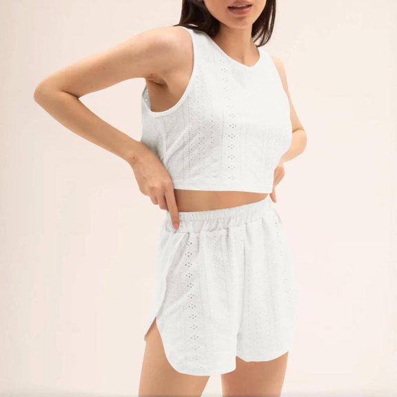Bxsruta Pajamas Set for Women, Women's Sleepwear Sets Breathable Sleepwear with Shorts, Comfortable Nightwear for Warmer Seasons