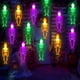thumbnail image 2 of Cadena de luces LED con esqueleto para Halloween, decoración navideña, control remoto a batería para el hogar, decoración al aire libre, decoraciones para fiestas, 2 of 5