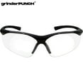 thumbnail image 3 of grinderPUNCH Full Lens Magnification Safety Glasses with Black Frame | Clear Lens | | Magnifying Reading Eyewear (+2.50 Diopter), 3 of 5