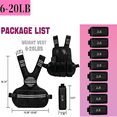 thumbnail image 6 of 1Pcs Diving Fabric + Iron Beads Adjustable Weighted Vest For Women, 6 of 6
