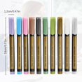 thumbnail image 3 of Stationery set Painting Colorful Metallic Marker Pens Metallic Markers For Black Paper Pens To Write On Black Paper Metallic Paint Markers Coloring Books For Adults DIY Photo Scrapbook5ml, 3 of 8