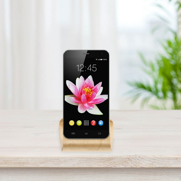 Soimiss Household Mobile Phone Stand Wood Cell Phone Bracket with Fine Finish