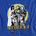 thumbnail image 2 of Beetlejuice Poster Revisited Women's T Shirt,Royal, X-Large, 2 of 6