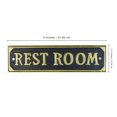 thumbnail image 3 of Brass Metal Rest Room Door Sign Business Office Bar Tavern Pub Restroom Wall Plaque Bathroom Decor, 3 of 4