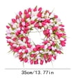 thumbnail image 2 of Harpi Spring Wreaths for Front Door Clearance, Greenery Summer Wreath, Festival Wreath A Variety Of Flower Styles Wreath Party Door Decoration Spring and Summer Simulation Wreath Door Decoration, 2 of 4