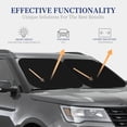 thumbnail image 4 of Fotbe Black 2-Piece Car Windshield Sun Shade | Sun Blocker for Car Windshield | Foldable Automotive Interior Accessories for Sun Protection-Large, 4 of 7