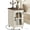 White, variant on Buildhom Farmhouse Nightstand with Charging Station, Narrow Side Table with Glass Barn Door & Adjustable Shelf for Small Spaces, White