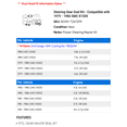 thumbnail image 2 of Steering Gear Seal Kit - Compatible with 1979 - 1986 GMC K1500 1980 1981 1982 1983 1984 1985, 2 of 2